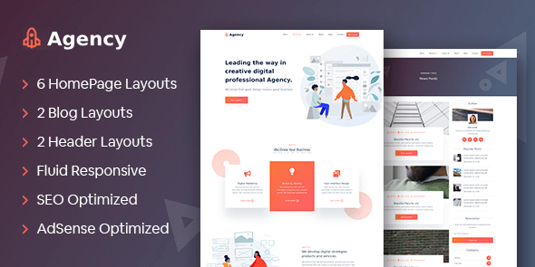Tema Agency Mythemeshop - Template WordPress
