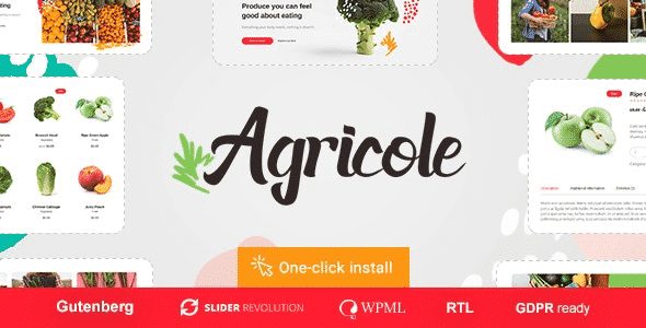 Tema Agricole - Template WordPress