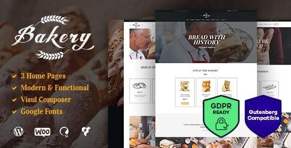 Tema Bakery AncoraThemes - Template WordPress