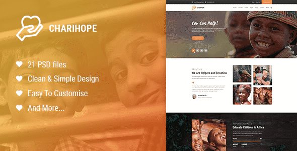 Tema Charihope - Template WordPress