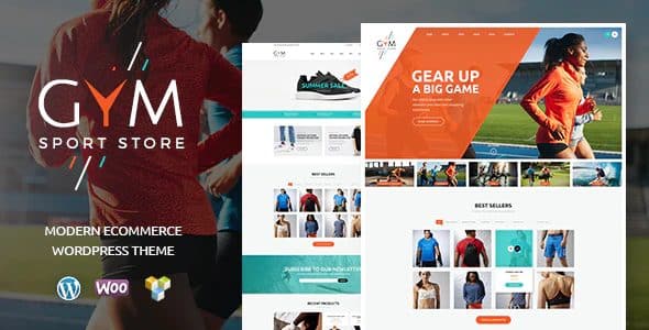Tema Gym Sports Clothing - Template WordPress