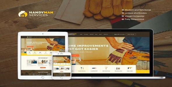 Tema Handyman Services AncoraThemes - Template WordPress