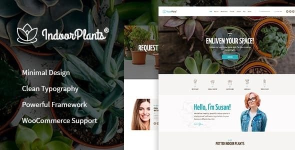 Tema Indoor Plants - TEmplate WordPress