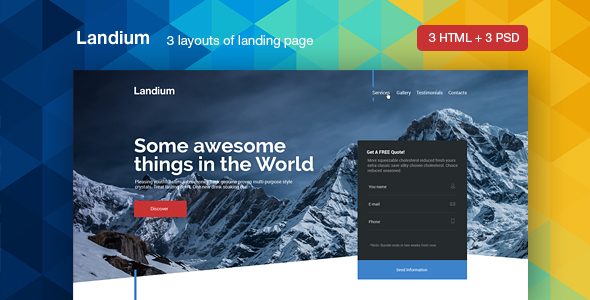 Tema Landium - Template WordPress