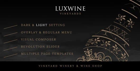 Tema LuxWine - Template WordPress