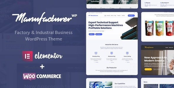 Tema Manufacturer - Template WordPress
