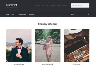 Tema Storefront - Template WordPress