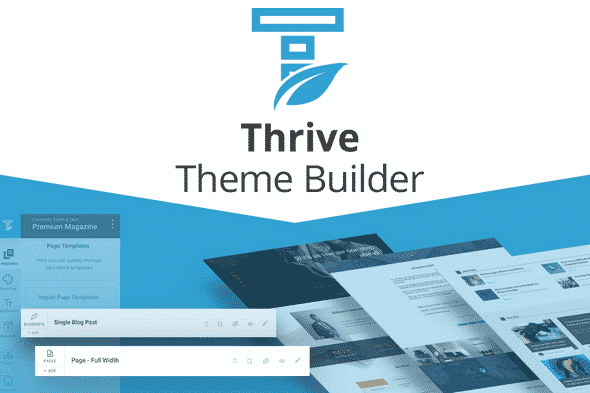Tema Thrive Theme Builder - Template WordPress