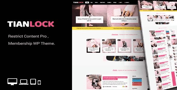 Tema Tianlock - Template WordPress