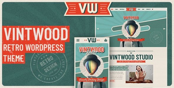 Tema Vintwood - Template WordPress