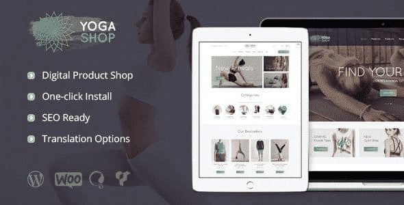 Tema Yoga Shop - Template WordPress
