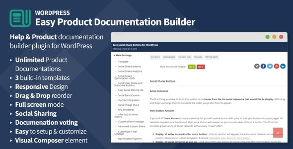 Plugin Easy Product Documentation Builder for WordPress - WordPress