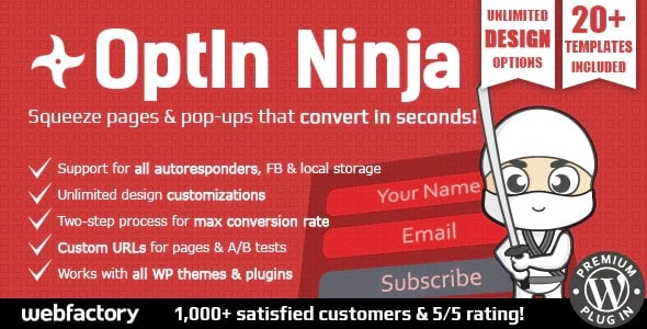 Plugin Optin Ninja - WordPress
