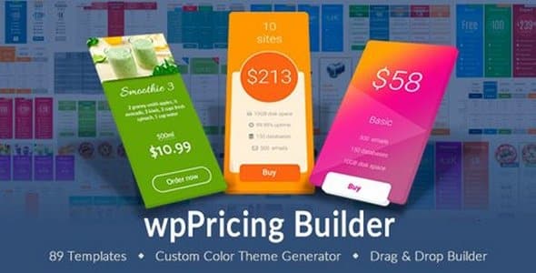 Plugin Wp Pricing Table Builder - WordPress