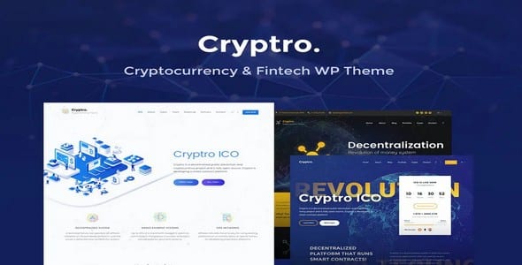Tema Cryptro - Template WordPress