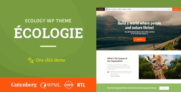Tema Ecologie - Template WordPress