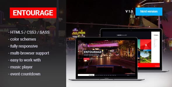 Tema Entourage - Template WordPress
