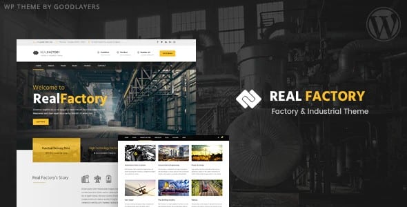 Tema Real Factory - Template WordPress