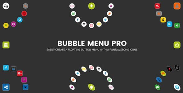 Plugin Bubble Menu Pro - WordPress