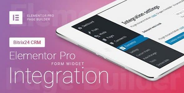 Plugin Elementor Pro Form Widget Bitrix24 CRM Integration - WordPress