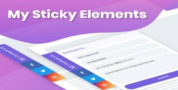 Plugin My Sticky Elements - WordPress