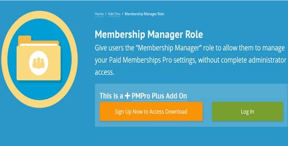 Plugin Paid Memberships Pro Membership Manager Role - WordPress