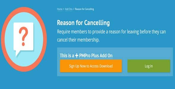 Plugin Paid Memberships Pro Reason for Cancelling - WordPress