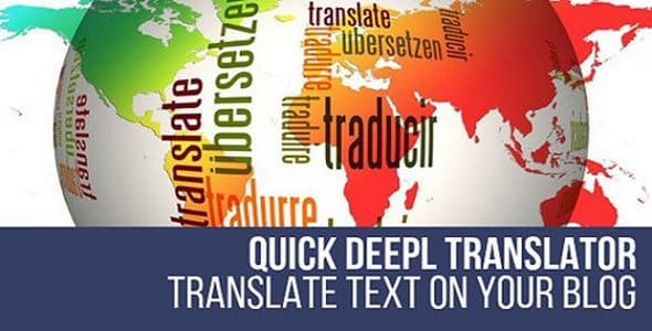 Plugin Quick DeepL Translator - WordPress