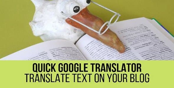 Plugin Quick Google Translator - WordPress
