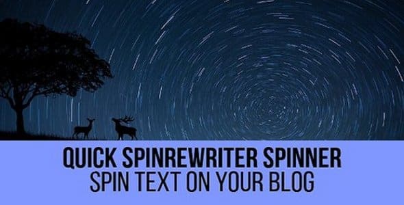 Plugin Quick SpinRewriter Spinner - WordPress