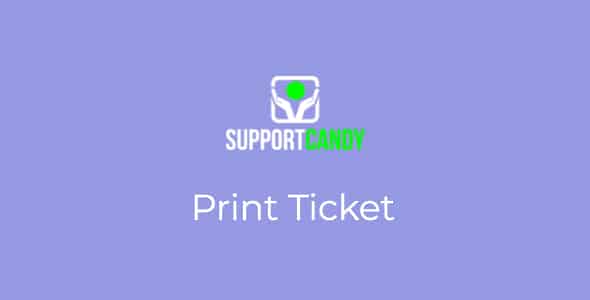 Plugin SupportCandy Print Ticket - WordPress