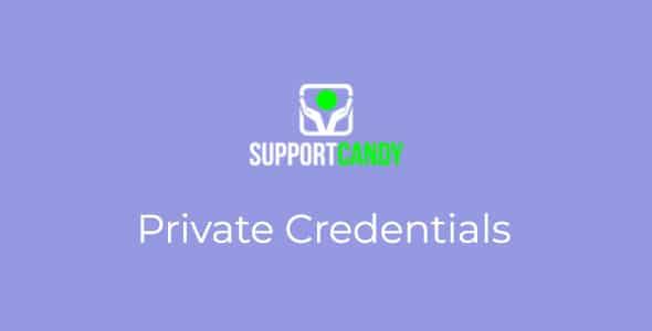 Plugin SupportCandy Private Credentials - WordPress