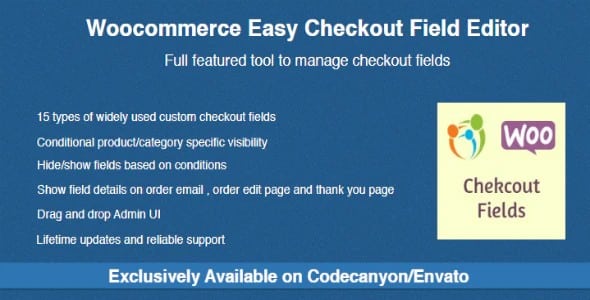 Plugin Woocommerce Easy Checkout Field Editor - WordPress