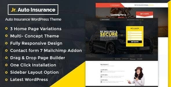 Tema Auto Insurance - Template WordPress