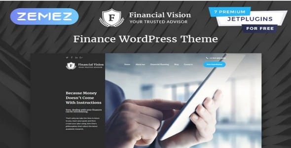 Tema Financial Vision - Template WordPress