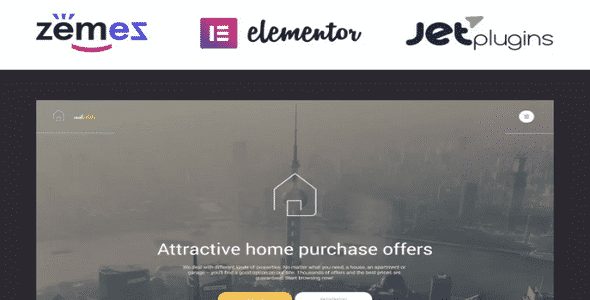 Tema Real Estate Zemez - WordPress
