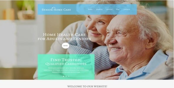 Tema Senior Home Care - Template WordPress