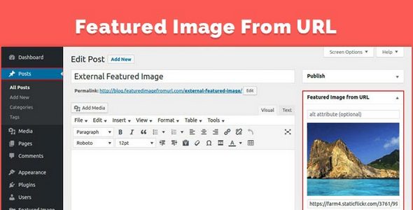 Plugin Featured Image from URL - WordPress