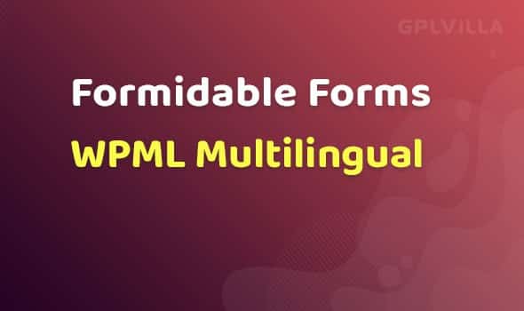 Plugin Formidable Forms Wpml Multilingual Add-On - WordPress