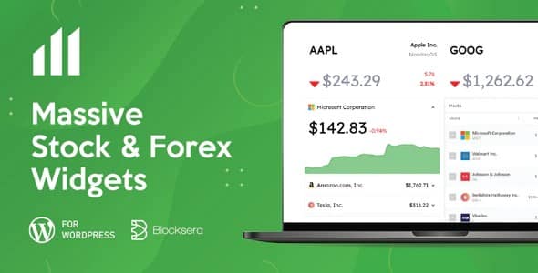 Plugin Massive Stock Market Forex Widgets - WordPress