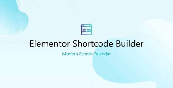Plugin Modern Events Calendar Elementor Shortcode Builder Addon - WordPress