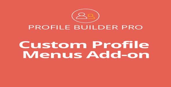 Plugin Profile Builder Custom Profile Menus - WordPress