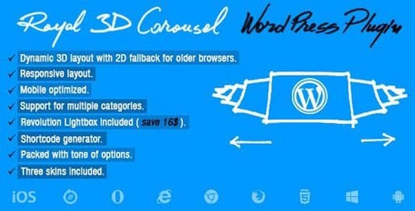 Plugin Royal 3D Carousel - WordPress