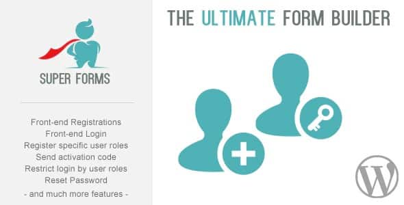 Plugin Super Forms Frontend Register Login Addon - WordPress
