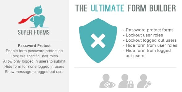 Plugin Super Forms Password Protect User Lockout Hide Addon - WordPress