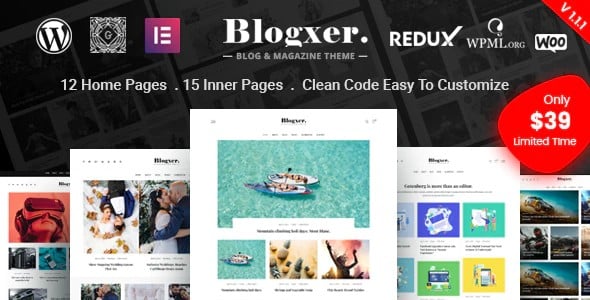 Tema blogxer - Template WordPress
