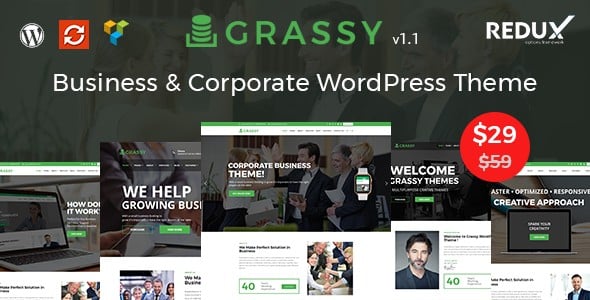Tema Grassy - Template WordPress