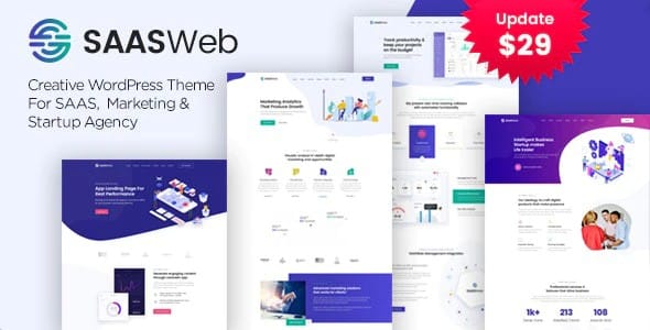 Tema Saasweb - Template WordPress