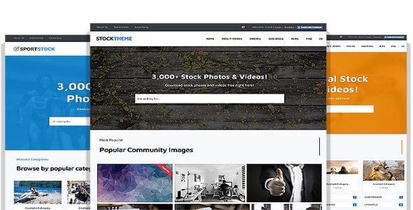 Tema Stock Photography Premiumpress - Template WordPress