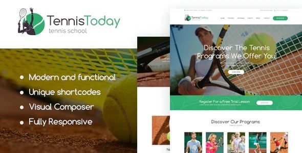 Tema Tennis Today - Template WordPress